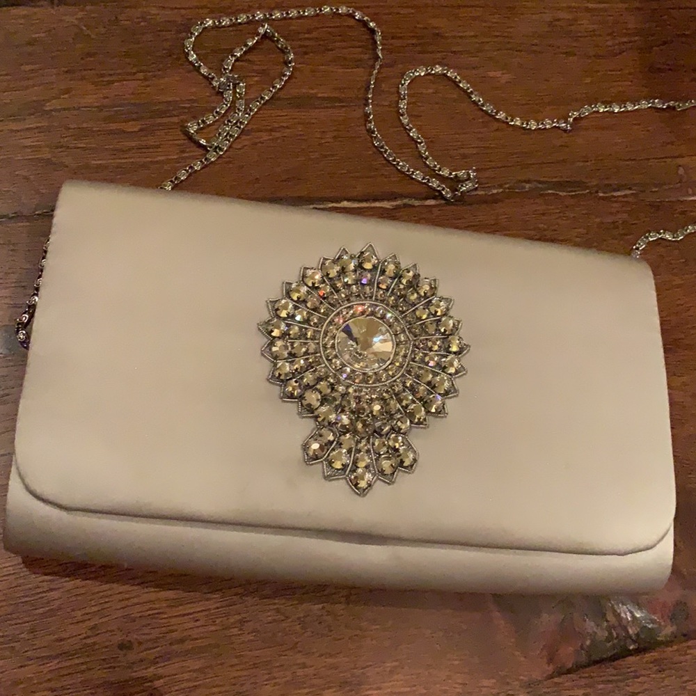 Moyna Couture Evening Bag - Silk & Rhinestones